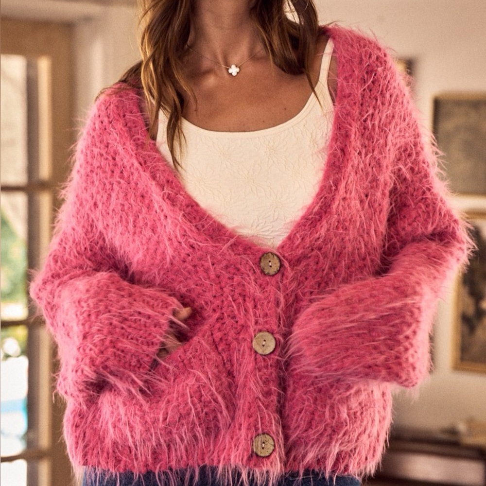 Cozy Pink Women's Sweater View 2